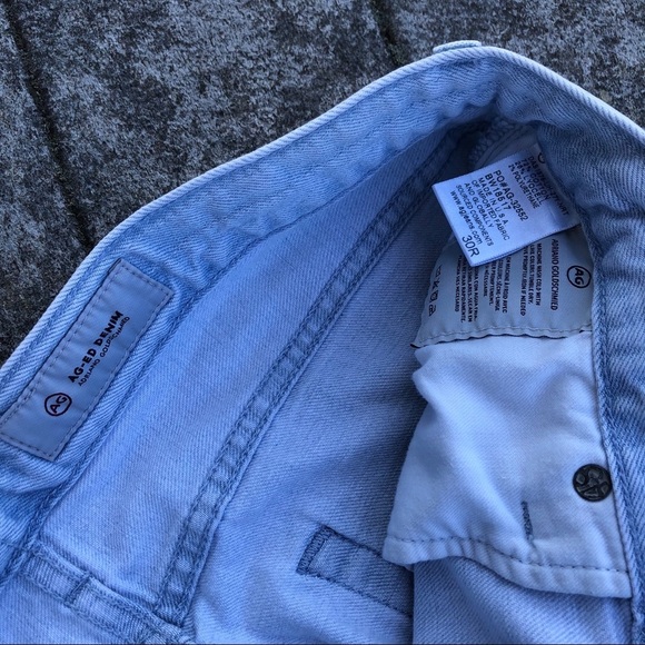 AG Ex-Boyfriend Light Wash Boyfriend Straight Leg Slim 27 Years Naturale Crop 30 - Picture 6 of 8